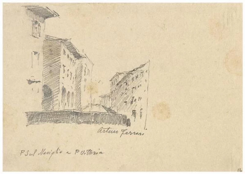 Ponte sul Naviglio a Porta Vittoria - Palazzo Morando Costume Moda Immagine, Milano
